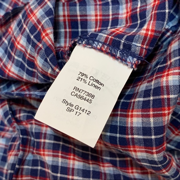 Madewell Tie-Sleeve Popover Top in Whitby Plaid - Picture 10 of 11